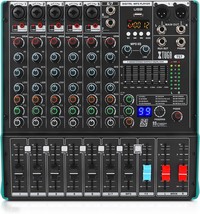 Xtuga Ts7 Professional 7 Channel Audio Mixer With 99 Dsp Effects, 7-Band... - £121.83 GBP