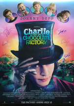 Charlie and the Chocolate Factory signed movie poster  - $180.00