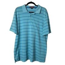 Vineyard Vines Men Polo Shirt Size XL Blue Striped Short Sleeve Whale Logo - £11.03 GBP
