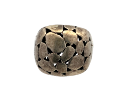 Vintage Sterling Silver THA MO 925 Unique Cobblestone Ring - $44.55