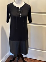 Pre-owned BAILEY 44 Black Jersey Dress Shift SZ M - £60.29 GBP