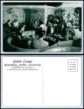 ILLINOIS Postcard - Chicago, Bismarck Hotel, Garden Lounge BK - £2.36 GBP