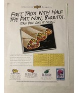 1990s Taco Bell Vintage Print Ad pa24 - $152.60 MXN