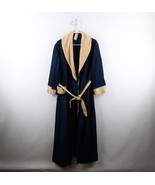 Vintage 60s 70s Rockabilly Mens Large Distressed Velour Belted Bath Robe... - $83.35 CAD