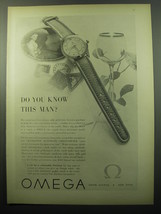 1950 Omega Seamaster Watch Ad - Do you know this man? - £14.69 GBP