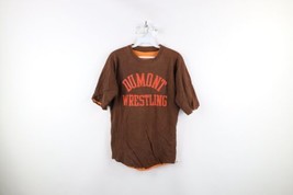 Vtg 70s Russell Athletic Mens M Faded Reversible Dumont Wrestling T-Shirt USA - £93.39 GBP