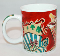 Starbucks Coffee Home For The Holidays Fireplace Coffee Tea Mug Cup Mary Graves - £23.91 GBP