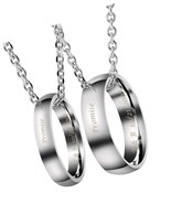 Personalized Master Custom Name His and Hers Real Love Rings - £60.65 GBP