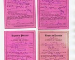 5 Report Cards 1920&#39;s Bourbon County Kansas Arthur Fairbanks - £14.01 GBP
