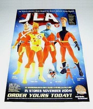 2004 JLA DC Direct 17x11 action figure promo poster: Atom/Adam Strange/Firestorm - £16.87 GBP