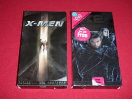 Lot of 2 VHS Videos X-MEN &amp; X2 X-MEN UNITED Special Edition Marvel - £13.09 GBP