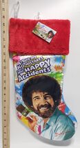 Kurt Adler Bob Ross No Mistakes &quot;Just Happy Accidents&quot; Christmas Stockin... - $27.59 CAD