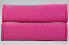 2 pieces (1 PAIR) Soft Seat Belt Cover Cushion Shoulder Harness Pads - Pink - £7.06 GBP