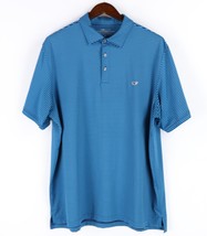 Vineyard Vines Polo Shirt Men XL Blue OTG On The Go Sankaty Performance ... - $29.67