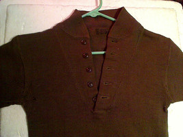 Vintage Scarce Style US Army OD Pullover Knit Sweater Moth Bitten Hard T... - $5.00