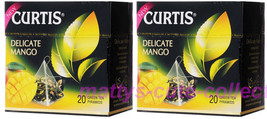 Curtis Green Tea Delicate Mango Set Of 2 Boxes X 40 = 40 Pyramids Us Seller - £10.15 GBP