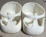 Vintage Cabbage Patch Kids White Mary Jane T-Strap Shoes - £19.71 GBP