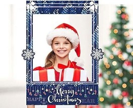 2 in 1 Christmas Photo Booth Props Frame Party Supplies - Christmas New ... - $14.99