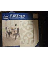 4X Emilia Peel &amp; Stick Floor Tiles, Neutral - $1,529.64 MXN