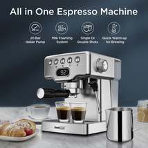 Geek Chef Espresso Machine, 20 Bar Espresso Machine With Milk Frother For Latte, - £821.37 GBP
