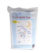 Jack Dempsey Needle Art Love You To The Moon Crib Quilt Top - $411.68 MXN