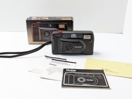 Vivitar PS:120 Focus Free / DX Motorized Film Camera + Original Box &amp; Ma... - $9.50