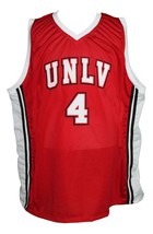 Larry Johnson Custom College Basketball Jersey Sewn Red Any Size image 4