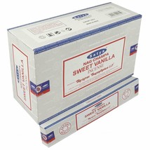 Satya Sweet Vanilla Incense Sticks Export Quality Fragrance AGARBATTI 15... - £16.08 GBP
