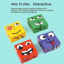 Face Changing Rubik&#39;s Cube Educational Toy Expression Building Blocks - £39.02 GBP