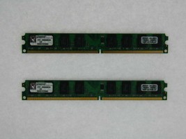 4GB Kit (2x2GB) Kingston DDR2-667MHz KTD-DM8400B/2G Bas Profil Bureau RAM - £62.10 GBP