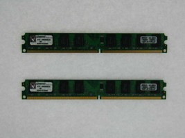 4GB Kit (2x2GB) Kingston DDR2-667MHz KTD-DM8400B/2G Bas Profil Bureau Ram - £61.12 GBP