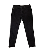 Seven7 Jeans Size 14 Black Tapered Denim Cut Off Leg Style Stretch Women... - £14.98 GBP
