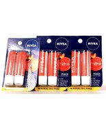 3 Packs Nivea 0.34 Oz All Day Nourishing Moisture 2 Ct Peach Tinted Lip ... - $29.99