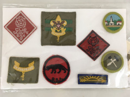 Boy Scouts Set of 8 Vintage 60s Patches - £22.68 GBP