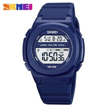 SKMEI Fashion LED Light Electronic Sports Watches Mens Stopwatch Countdown Clock - £38.08 GBP