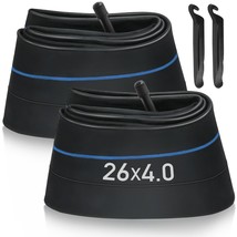 2 Pack 26&#39;&#39; X 4.0 Fat Tire Inner Tube 35Mm Schrader Valve 2 Tire Levers ... - $34.99