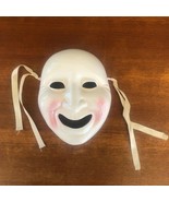 Price Products Vintage Ceramic Theater White Mask Rosie Cheeks 7 in Tall - £19.46 GBP