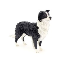 Leonardo Collection Border Collie Ornament Dog Figurine, Stone, Black  - $25.00