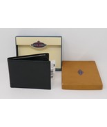 Royal Crest Men&#39;s Black Flip Fold Leather Wallet - $343.56 MXN