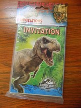 Unique Jurassic World Party Invitations, 8-Count NEW - $10.95