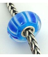 Authentic Trollbeads OOAK Unique Murano Glass Charm #131, 13mm Diameter New - $31.34