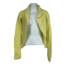 Free People Women&#39;s Yellow Knitted Cardigan Sweater Size Small - £37.23 GBP