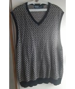 Vintage Polo Ralph Lauren Linen Sweater Vest Men’s Large Chevron Herring... - $33.93 CAD