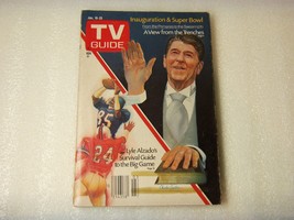 Vintage Tv Guide Magazine January 19 - 25 1985 Ronald Reagan &amp; Super Bowl - £9.30 GBP