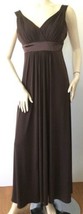 New Let&#39;s Fashion Chocolate Brown Empire Waist Gown (Size S) - $189 - £15.99 GBP
