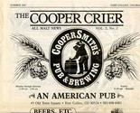 Cooper Crier Menu CopperSmith&#39;s Pub &amp;d Brewery Summer 1991 Fort Collins ... - £14.80 GBP