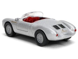 Majorette 1955 Porsche 550 Spyder Diecast 1 64 Silver Red - $14.28