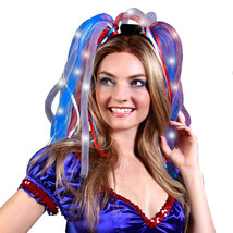 Red Noodle Dreads Headband - Vibrant Flashing Braids for Fashionable Hair - $782.15 MXN