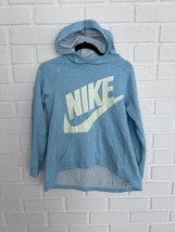 Nike Sweatshirt Womens Large Light Blue Lightweight Hoodie - £13.27 GBP