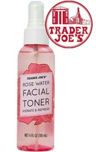 Trader Joe&#39;s Rose Water Facial Toner Hydrate and Refresh Spray 4 oz  T. Joes - £7.56 GBP